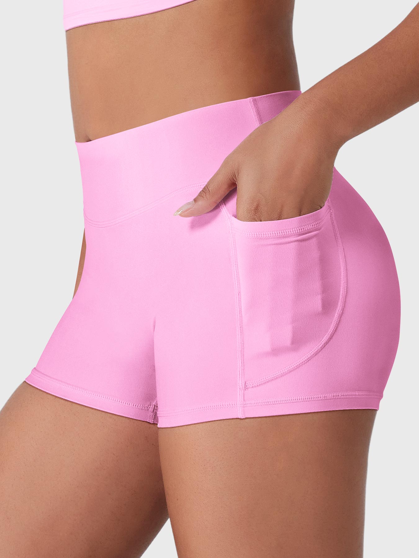 Fitstyle Eloiwen 3,6" Mid-Rise Shorts mit Taschen