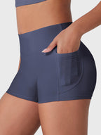 Fitstyle Eloiwen 3,6" Mid-Rise Shorts mit Taschen