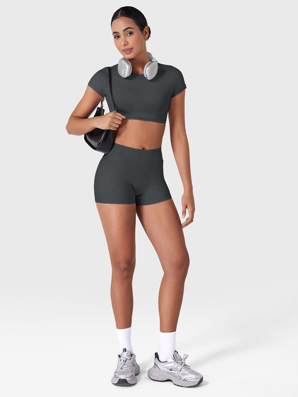 Fitstyle Eloiwen 3,6" Mid-Rise Shorts mit Taschen