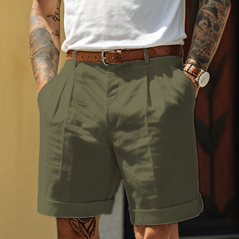 Egon | Leinen Baumwoll Shorts